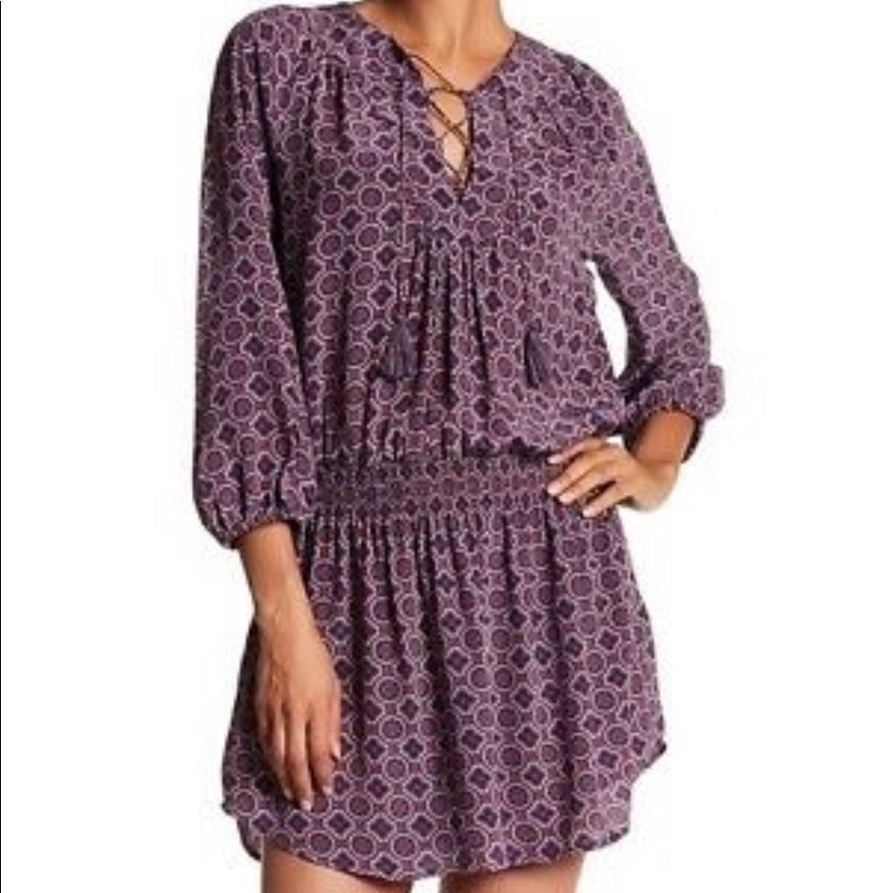 Joie Corra B 3/4 length Sleeve Mini Dress Sz M